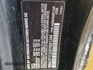 2015 BMW 4 Series 428i xDrive with VIN WBA3T1C52FP821244, listed as a Copart auction lot 42803085 with 71,372 mi miles and Salvage Title. Bid and sale history available at carsss.com. Image 12.