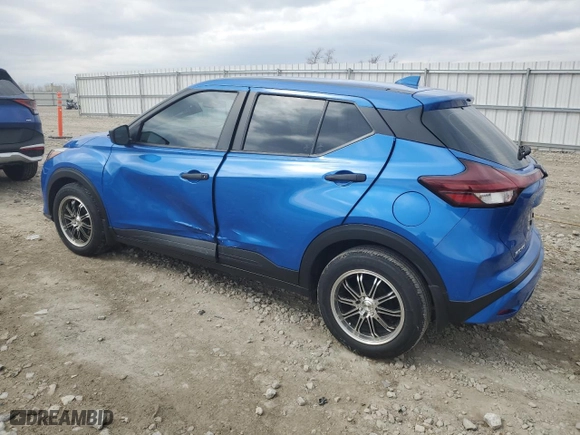 2022 Nissan Kicks S with VIN 3N1CP5BV7NL486379, listed as a Copart auction lot 52696535 with 22,226 mi miles and Non Repairable. Bid and sale history available at carsss.com. Image 2.