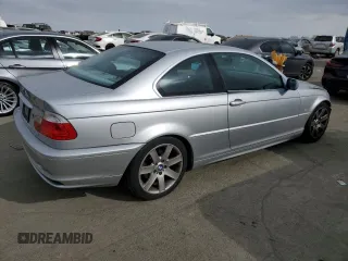 2003 BMW 3 Series 325Ci with VIN WBABN33453PG60668, listed as a Copart auction lot 42127385 with 155,189 mi miles and Salvage Title. Bid and sale history available at carsss.com. Image 3.