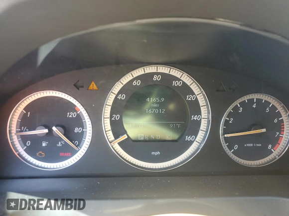 2008 Mercedes-Benz C 300 Sport with VIN WDDGF54X08F124267, listed as a Copart auction lot 57830955 with 167,012 mi miles and Salvage title. Bid and sale history available at DreamBid. Image 9.