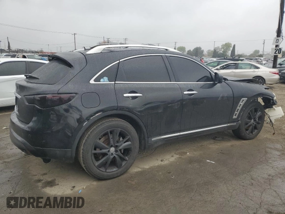 2012 Infiniti FX with VIN JN8AS1MU8CM122012, listed as a Copart auction lot 44778585 with 115,322 mi miles and Salvage title. Bid and sale history available at DreamBid. Image 3.