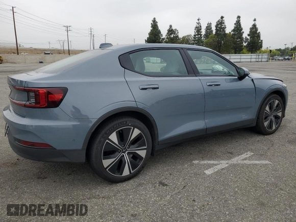 2024 Polestar 2 z VIN YSMFD3KA1RL220740, wystawiony jako Copart lot #52755355 z przebiegiem 9 416 mil mil oraz Szkoda całkowita • Salvage title. Historia ofert i sprzedaży dostępna na DreamBid. Obrazek 3.