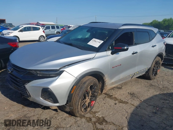 2021 Chevrolet Blazer LT with VIN 3GNKBCRS3MS583534, listed as a IAAI auction lot 42063758 with 25,920 mi miles and . Bid and sale history available at DreamBid. Image 18.