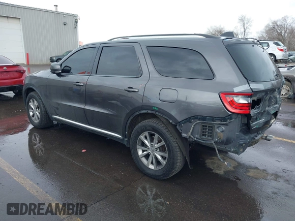 2015 Dodge Durango Limited with VIN 1C4RDJDG1FC873918, listed as a IAAI auction lot 41593090 with 137,871 mi miles and . Bid and sale history available at DreamBid. Image 3.