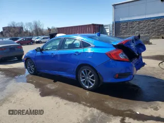 2020 Honda Civic Sedan EX-L with VIN 19XFC1F79LE018049, listed as a Copart auction lot 52382105 with 59,517 mi miles and Salvage Title. Bid and sale history available at carsss.com. Image 2.