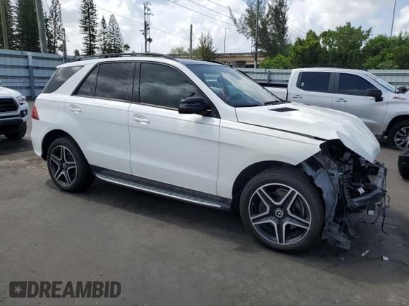 2018 Mercedes-Benz GLE 350 with VIN 4JGDA5JB6JB082913, listed as a Copart auction lot 60832255 with 105,104 mi miles and Salvage title. Bid and sale history available at DreamBid. Image 4.