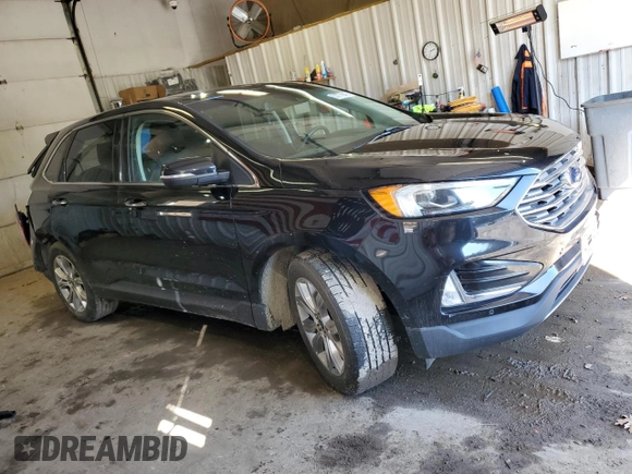 2019 Ford Edge Titanium with VIN 2FMPK4K9XKBC11683, listed as a Copart auction lot 50772945 with 114,006 mi miles and Salvage Title. Bid and sale history available at carsss.com. Image 4.