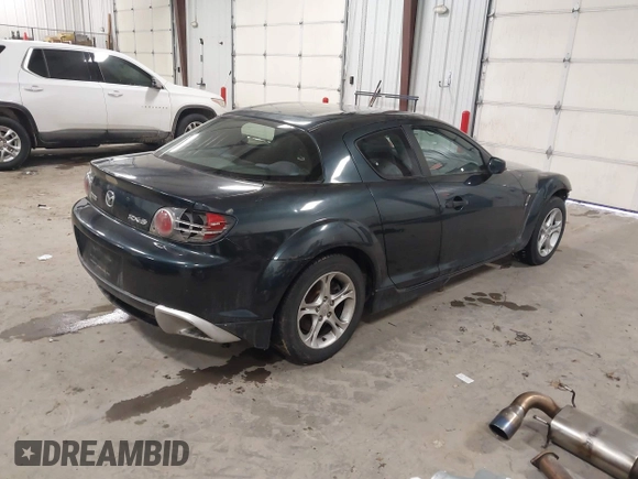 2004 Mazda RX-8 with VIN JM1FE17N840117818, listed as a IAAI auction lot 41594278 with 112,392 mi miles. Bid and sale history available at carsss.com. Image 4.