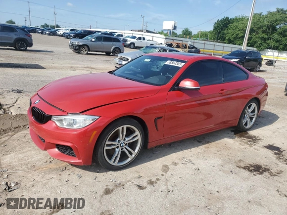 2014 BMW 4 Series 428i z VIN WBA3N3C5XEK230449, wystawiony jako Copart lot #58584305 z przebiegiem 114 341 mil mil oraz Czysty tytuł • Clean title. Historia ofert i sprzedaży dostępna na DreamBid. Obrazek 1.