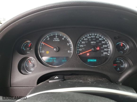 2012 Chevrolet Suburban LTZ with VIN 1GNSKKE70CR179507, listed as a Copart auction lot 85069214 with 206,167 mi miles and Salvage Title. Bid and sale history available at carsss.com. Image 9.