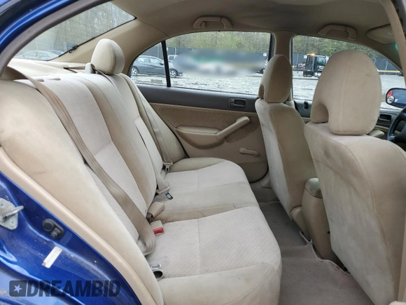2004 Honda Civic VP with VIN 1HGES16324L013409, listed as a Copart auction lot 52489825 with 247,062 mi miles and Salvage Title. Bid and sale history available at DreamBid. Image 10.