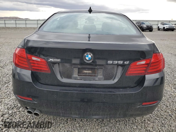 2015 BMW 5 Series 535d xDrive with VIN WBAFV3C51FD686892, listed as a Copart auction lot 81410224 with 109,264 mi miles and Salvage title. Bid and sale history available at DreamBid. Image 6.