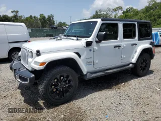 2021 Jeep Wrangler Unlimited Sahara with VIN 1C4JJXP66MW758786, listed as a Copart auction lot 60175205 with 58,943 mi miles and Salvage title. Bid and sale history available at DreamBid. Image 1.