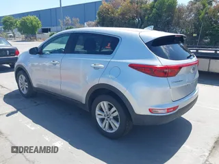 2017 Kia Sportage LX with VIN KNDPMCAC8H7130334, listed as a IAAI auction lot 42184166 with 128,364 mi miles and . Bid and sale history available at carsss.com. Image 3.