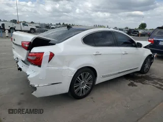 2015 Kia Cadenza Premium with VIN KNALN4D70F5174883, listed as a Copart auction lot 71745964 with 0 mi miles and Salvage Title. Bid and sale history available at carsss.com. Image 3.