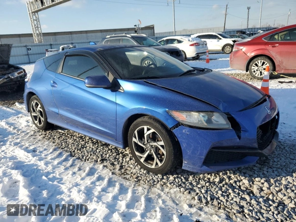 2016 Honda CR-Z LX with VIN JHMZF1D46GS000641, listed as a Copart auction lot 86159654 with 118,309 mi miles and Salvage Title. Bid and sale history available at carsss.com. Image 4.