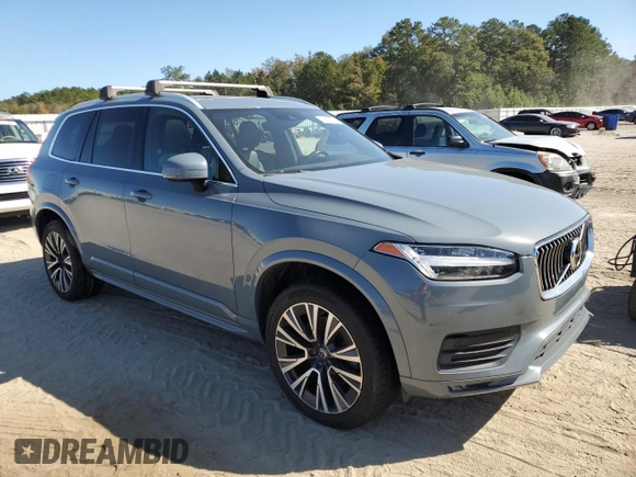 2020 Volvo XC90 Momentum with VIN YV4102CK6L1535701, listed as a Copart auction lot 75656114 with 93,121 mi miles and Salvage Title. Bid and sale history available at carsss.com. Image 4.