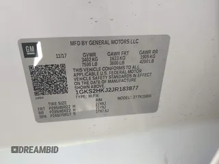 2018 GMC Yukon XL Denali with VIN 1GKS2HKJ2JR183877, listed as a IAAI auction lot 41652039 with 123,075 mi miles. Bid and sale history available at carsss.com. Image 9.