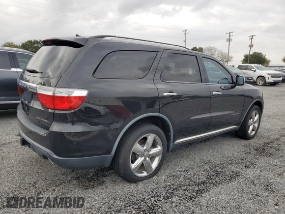 2012 Dodge Durango Citadel with VIN 1C4SDHET7CC240213, listed as a Copart auction lot 81023064 with 92,252 mi miles and Salvage title. Bid and sale history available at DreamBid. Image 3.