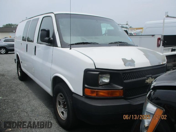2011 Chevrolet Express Cargo with VIN 1GCWGFCB7B1123426, listed as a IAAI auction lot 42573299 with Not provided miles and . Bid and sale history available at DreamBid. Image 12.