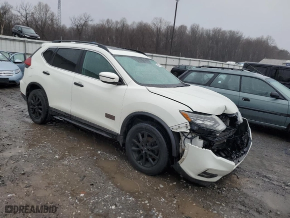 2017 Nissan Rogue SV with VIN 5N1AT2MV0HC755300, listed as a Copart auction lot 47605735 with 146,179 mi miles and Salvage Title. Bid and sale history available at carsss.com. Image 4.