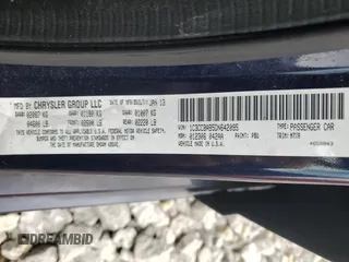 2013 Chrysler 200 LX with VIN 1C3CCBAB5DN642095, listed as a Copart auction lot 53002635 with 173,218 mi miles and Clean Title. Bid and sale history available at carsss.com. Image 12.