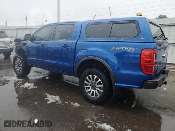 2019 Ford Ranger XL with VIN 1FTER4FH6KLA55523, listed as a Copart auction lot 53839545 with 16,847 mi miles and Salvage Title. Bid and sale history available at carsss.com. Image 2.