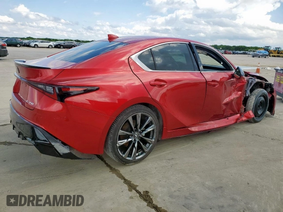 2021 Lexus IS with VIN JTHGZ1B25M5043006, listed as a Copart auction lot 54063245 with 65,418 mi miles and Clean Title. Bid and sale history available at carsss.com. Image 3.