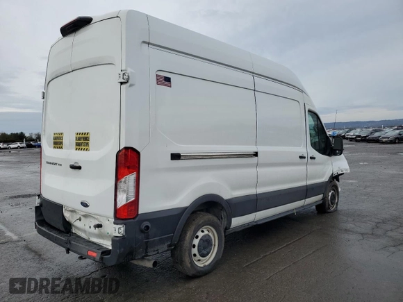 2020 Ford Transit Cargo with VIN 1FTBR1X80LKA87827, listed as a Copart auction lot 51919325 with 90,463 mi miles and Salvage Title. Bid and sale history available at DreamBid. Image 3.