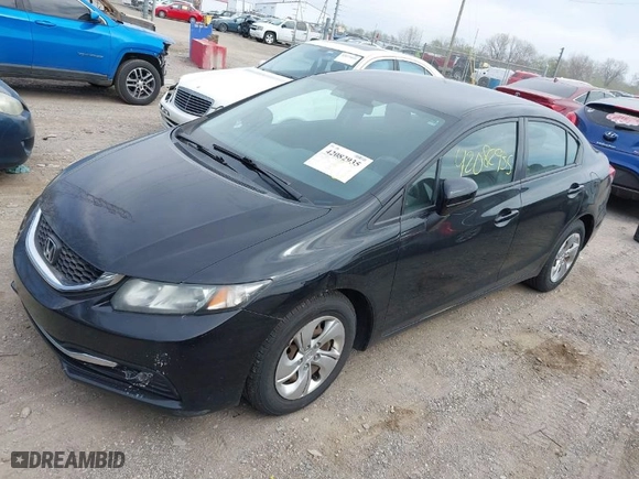 2015 Honda Civic Sedan LX with VIN 19XFB2F53FE067744, listed as a IAAI auction lot 42082935 with 151,553 mi miles. Bid and sale history available at carsss.com. Image 2.