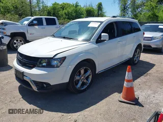 2016 Dodge Journey Crossroad Plus z VIN 3C4PDCGG4GT154134, wystawiony jako IAAI lot #42124659 z przebiegiem 101 700 mil mil oraz . Historia ofert i sprzedaży dostępna na DreamBid. Obrazek 2.