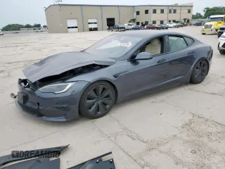2022 Tesla Model S z VIN 5YJSA1E59NF474103, wystawiony jako Copart lot #55782765 z przebiegiem Nie podano mil oraz Szkoda całkowita • Salvage title. Historia ofert i sprzedaży dostępna na DreamBid. Obrazek 1.