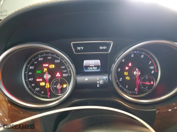 2017 Mercedes-Benz GLS with VIN 4JGDF7DE8HA906607, listed as a Copart auction lot 54555835 with 124,702 mi miles and Clean Title. Bid and sale history available at carsss.com. Image 9.
