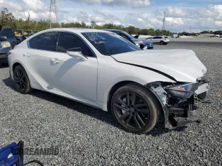 2021 Lexus IS with VIN JTHC81F25M5044796, listed as a Copart auction lot 79816124 with 28,457 mi miles and Salvage Title. Bid and sale history available at carsss.com. Image 4.