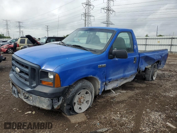 2006 Ford Super Duty F-250 XL with VIN 1FTNF205X6EA14897, listed as a Copart auction lot 64223424 with 0 mi miles and Salvage Title. Bid and sale history available at carsss.com. Image 1.