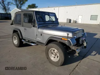 1993 Jeep Wrangler with VIN 1J4FY29S2PP242528, listed as a Copart auction lot 49787365 with 147,707 mi miles and Salvage Title. Bid and sale history available at carsss.com. Image 4.