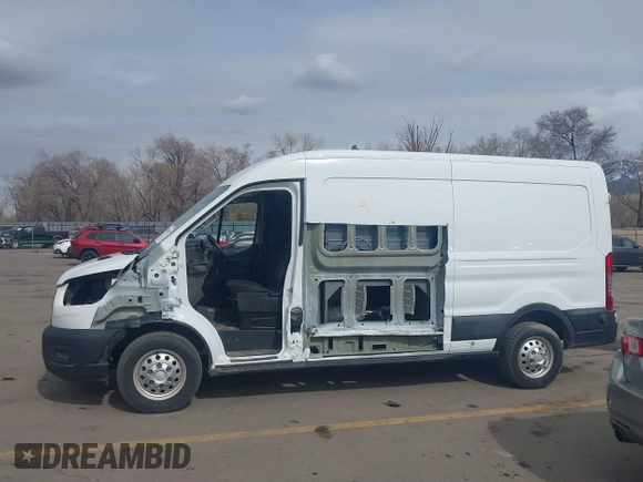 2020 Ford Transit Cargo with VIN 1FTBR2CG1LKB43034, listed as a IAAI auction lot 41668193 with 56,827 mi miles and . Bid and sale history available at DreamBid. Image 14.