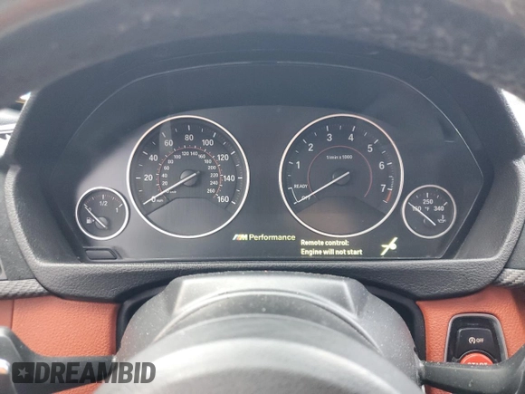 2015 BMW 4 Series 435i with VIN WBA3T3C54F5A40865, listed as a Copart auction lot 88128365 with Not Provided miles and Salvage Title. Bid and sale history available at carsss.com. Image 9.