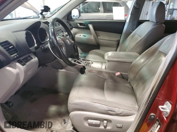 2009 Toyota Highlander Sport with VIN JTEES43AX92120039, listed as a Copart auction lot 59975735 with 160,340 mi miles and Salvage title. Bid and sale history available at DreamBid. Image 7.