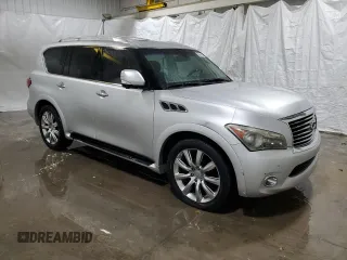 2011 Infiniti QX56 8-passenger with VIN JN8AZ2NC9B9302902, listed as a Copart auction lot 51126765 with 208,505 mi miles and Clean Title. Bid and sale history available at carsss.com. Image 4.