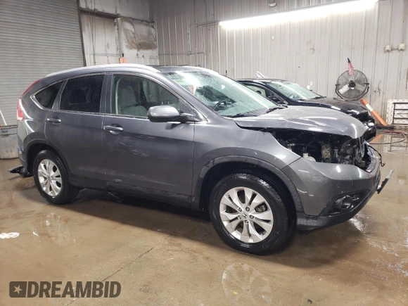 2013 Honda CR-V EX-L with VIN 2HKRM4H7XDH640729, listed as a Copart auction lot 49115355 with 94,630 mi miles and Salvage Title. Bid and sale history available at carsss.com. Image 4.