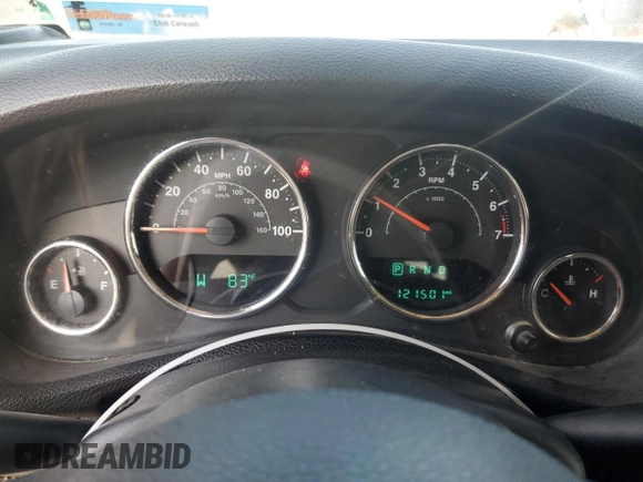 2018 Jeep Wrangler JK Unlimited Sport S with VIN 1C4HJWDG6JL921570, listed as a Copart auction lot 68415044 with 121,501 mi miles and Salvage Title. Bid and sale history available at carsss.com. Image 9.