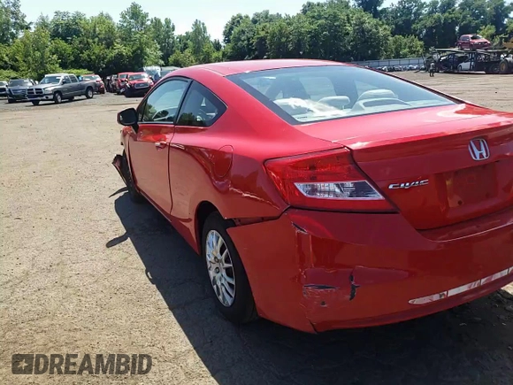 2013 Honda Civic Cpe LX with VIN 2HGFG3B56DH531996, listed as a Copart auction lot 62482524 with 98,955 mi miles and Salvage Title. Bid and sale history available at carsss.com. Image 10.
