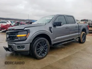 2024 Ford F-150 XLT with VIN 1FTFW3L55RFA14004, listed as a Copart auction lot 45779285 with 14,944 mi miles and Salvage Title. Bid and sale history available at carsss.com. Image 1.