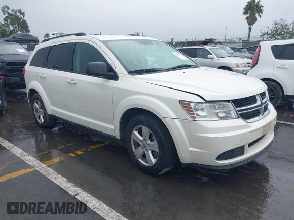 2013 Dodge Journey SE with VIN 3C4PDCAB1DT558033, listed as a IAAI auction lot 41804619 with 204,567 mi miles and . Bid and sale history available at carsss.com. Image 1.