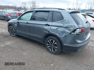 2024 Volkswagen Tiguan S with VIN 3VVFB7AX5RM188177, listed as a IAAI auction lot 41865699 with 7,823 mi miles and . Bid and sale history available at DreamBid. Image 3.