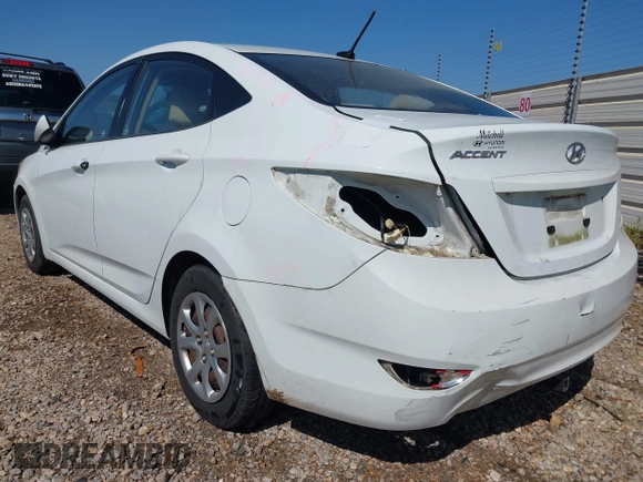 2012 Hyundai Accent GLS with VIN KMHCT4AE9CU254224, listed as a IAAI auction lot 41964055 with 86,501 mi miles. Bid and sale history available at carsss.com. Image 3.