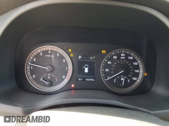 2017 Hyundai Tucson SE with VIN KM8J33A47HU401866, listed as a Copart auction lot 49777715 with 103,316 mi miles and Salvage Title. Bid and sale history available at DreamBid. Image 9.