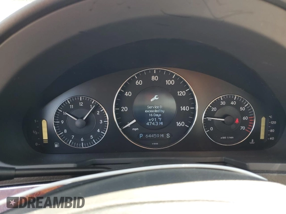 2005 Mercedes-Benz E 320 with VIN WDBUF65J55A675993, listed as a Copart auction lot 52446015 with 64,459 mi miles and Salvage Title. Bid and sale history available at DreamBid. Image 9.