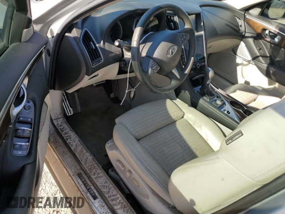 2017 Infiniti Q50 3.0t Signature Edition with VIN JN1EV7AR6HM832060, listed as a Copart auction lot 74277644 with 75,543 mi miles and Salvage Title. Bid and sale history available at carsss.com. Image 8.